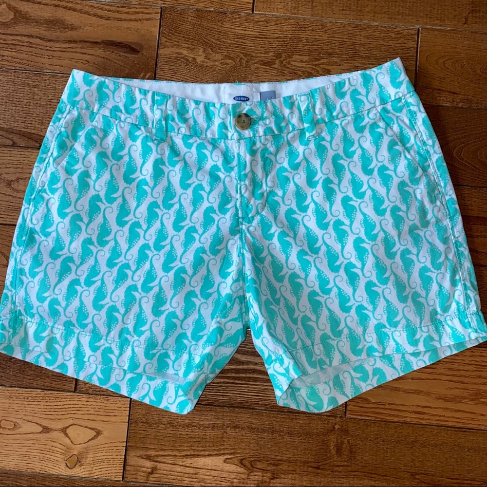 Old Navy seahorse design shorts